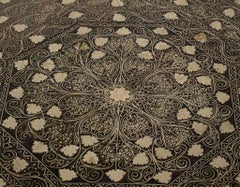 Levantine Silvered Brass Inlaid Side Table