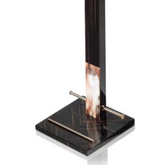 Levanzo Wardrobe Valet in Glossy Ebony with Corno Italiano Inlays, Mod. 4726