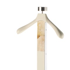 Levanzo Wardrobe Valet in Lacquered Wood with Corno Italiano Inlays, Mod. 1437