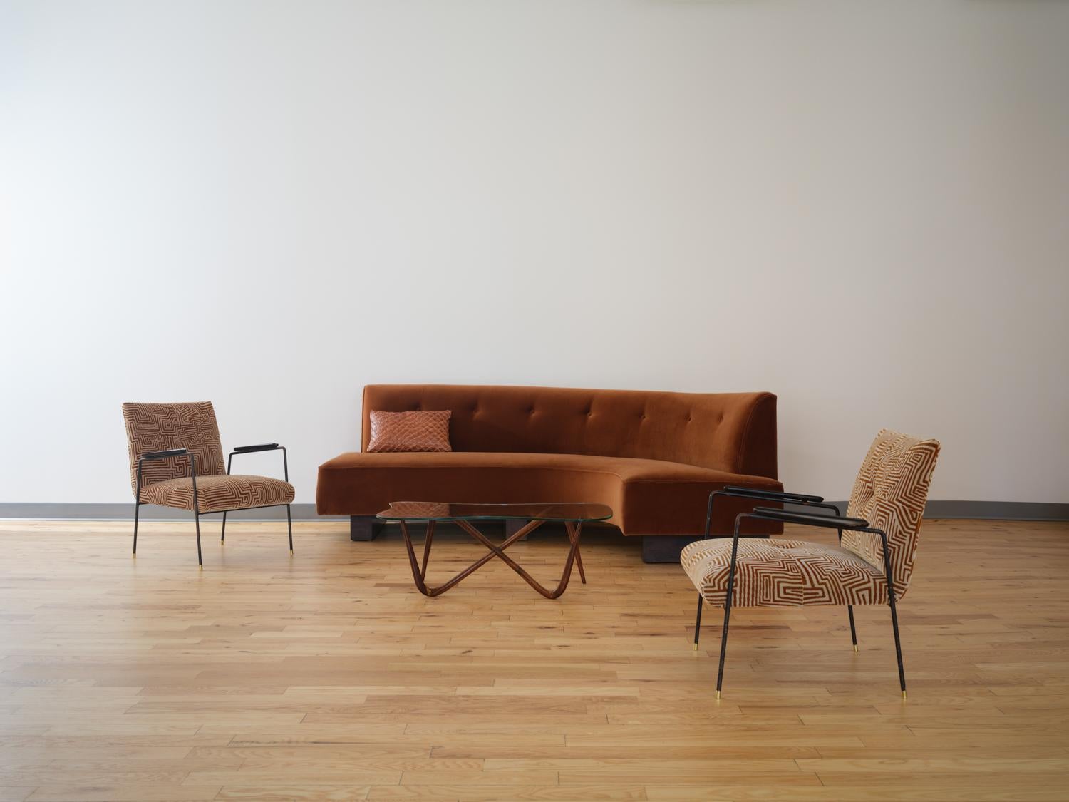 Coton Fauteuils Leve par Joaquim Tenreiro, Brésilien du milieu du siècle, années 1960 en vente