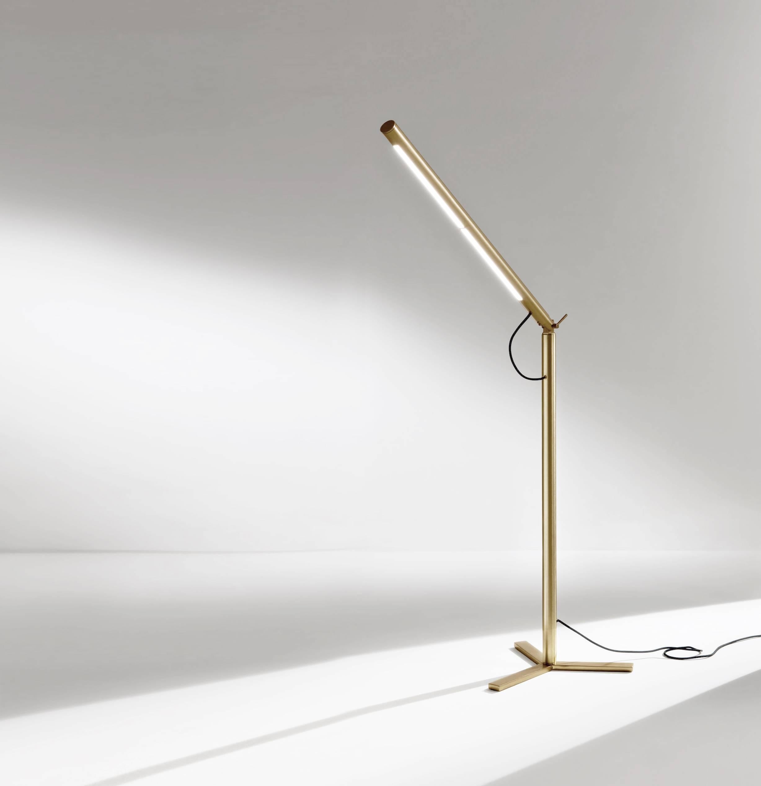 Level A 01 Lamp in Satin Brass, Made in Italy In New Condition For Sale In Firenze, IT