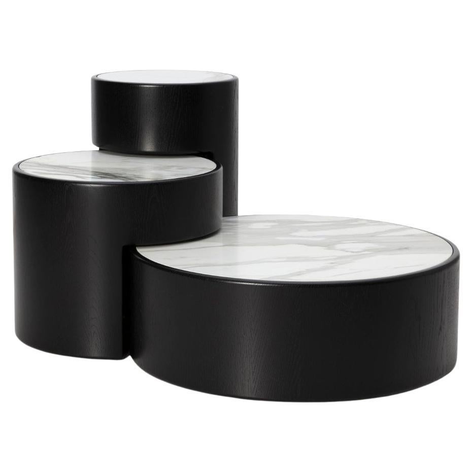 Levels Set of 3 Nesting Tables by Dan Yeffet & Lucie Koldova For Sale