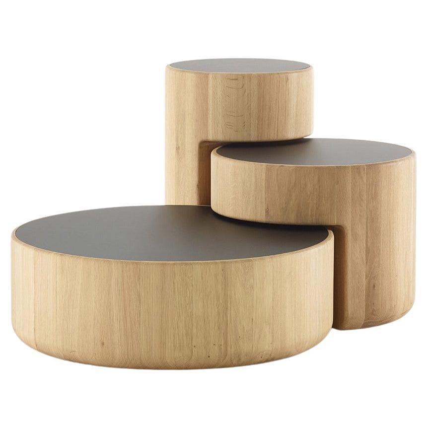 Levels Set of 3 Nesting Tables by Dan Yeffet & Lucie Koldova For Sale