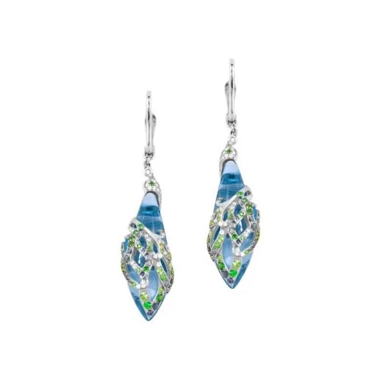 White Gold 14K Earrings (Same Model with Quartz Stone Available)

Diamond 5-0,03 ct
Diamond 110-0,32 ct
Blue Sapphire - 28-0,35 ct
Tsavorite 61-0,57 ct 
Topaz 2-34,79

Weight 12,51 grams





It is our honor to create fine jewelry, and it’s for that