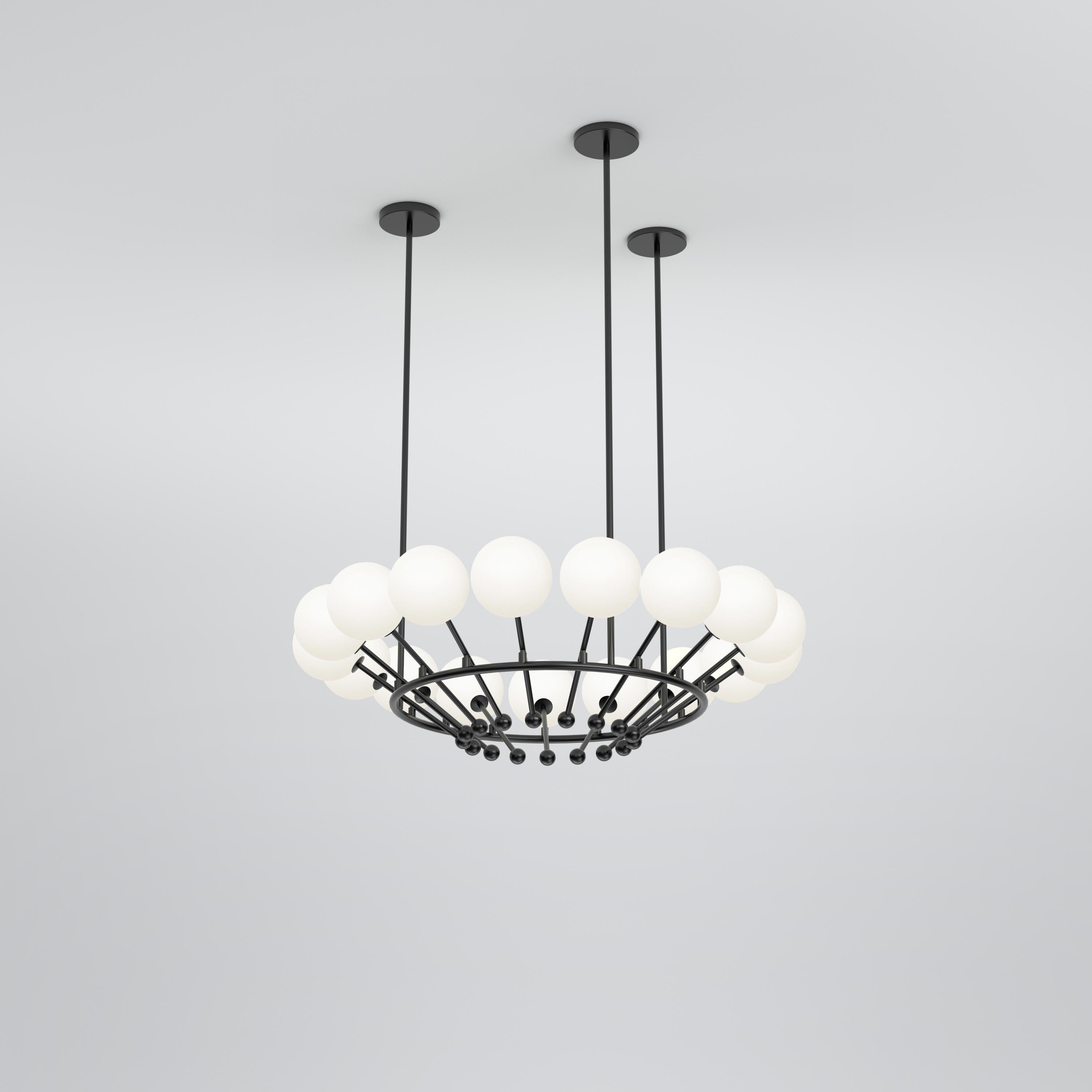 Lampada a sospensione in ottone arrotondato a leva di Atelier Ati In condizioni Nuovo in vendita a Geneve, CH