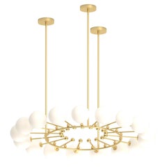 Lever Rounded Brass Pendant Light by Atelier Areti