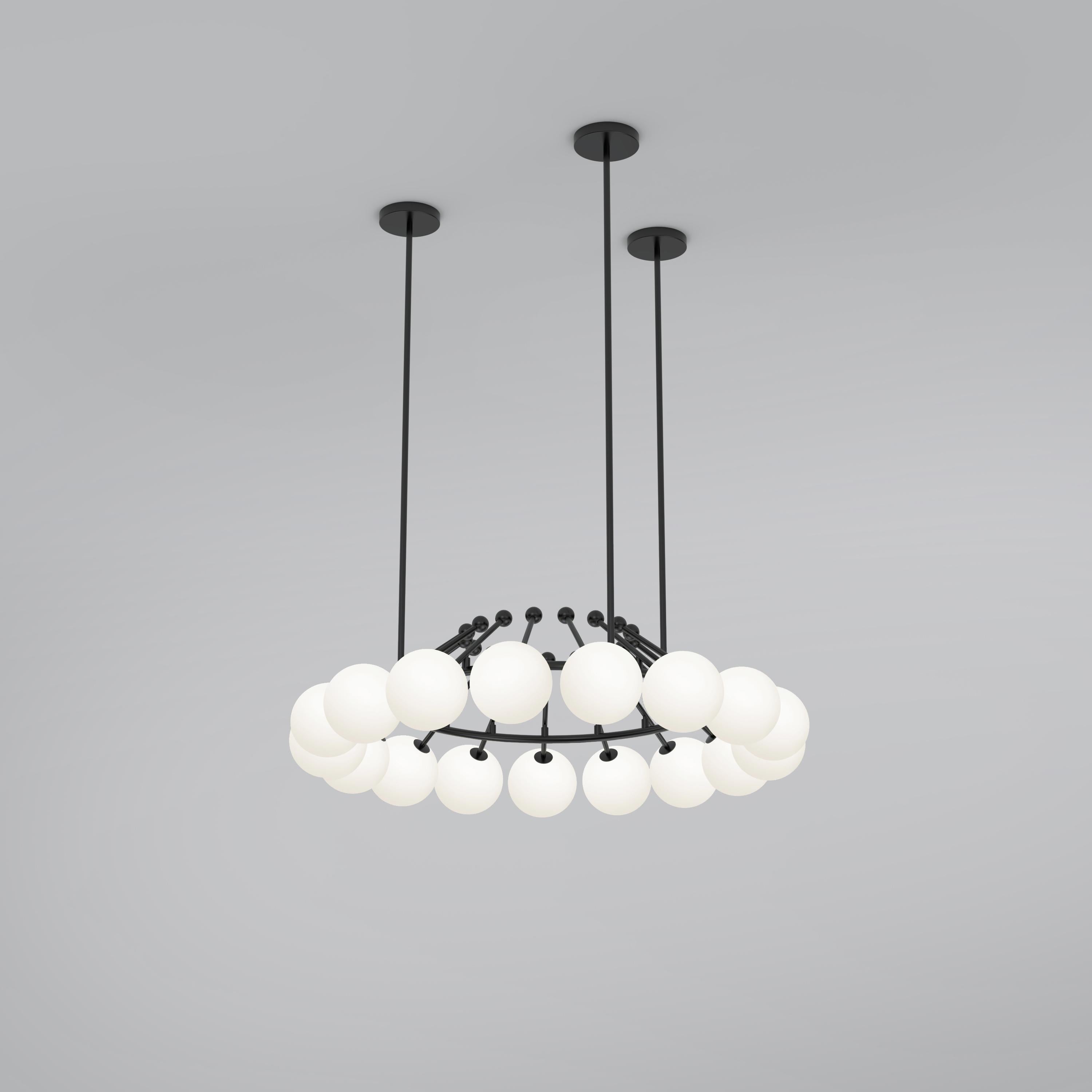 Tedesco Lampada a sospensione arrotondata a leva di Atelier A Light in vendita