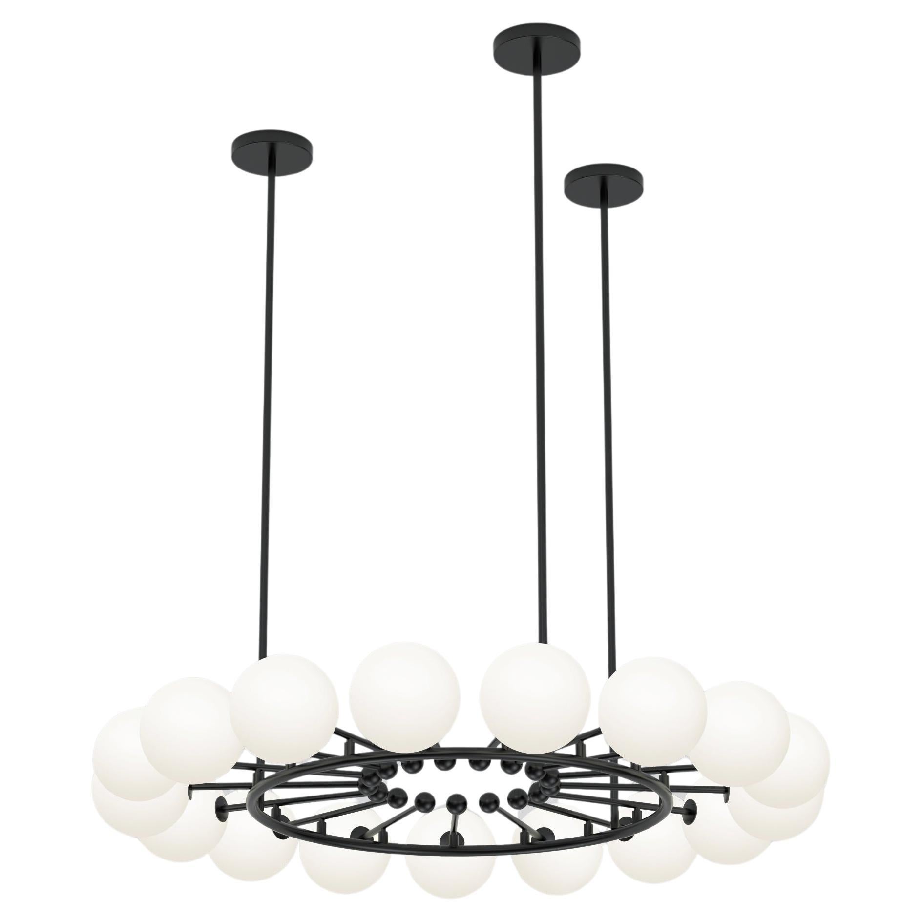 Lampada a sospensione arrotondata a leva di Atelier A Light