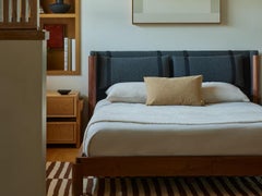 Levi Christiansen x Lawson-Fenning, Davy Bed, Queen, Modern Walnut Bed Frame