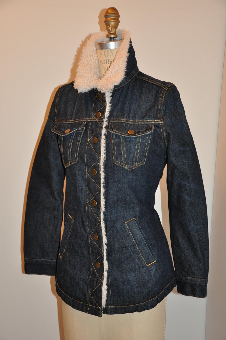 Levi jacket with fur collar sales