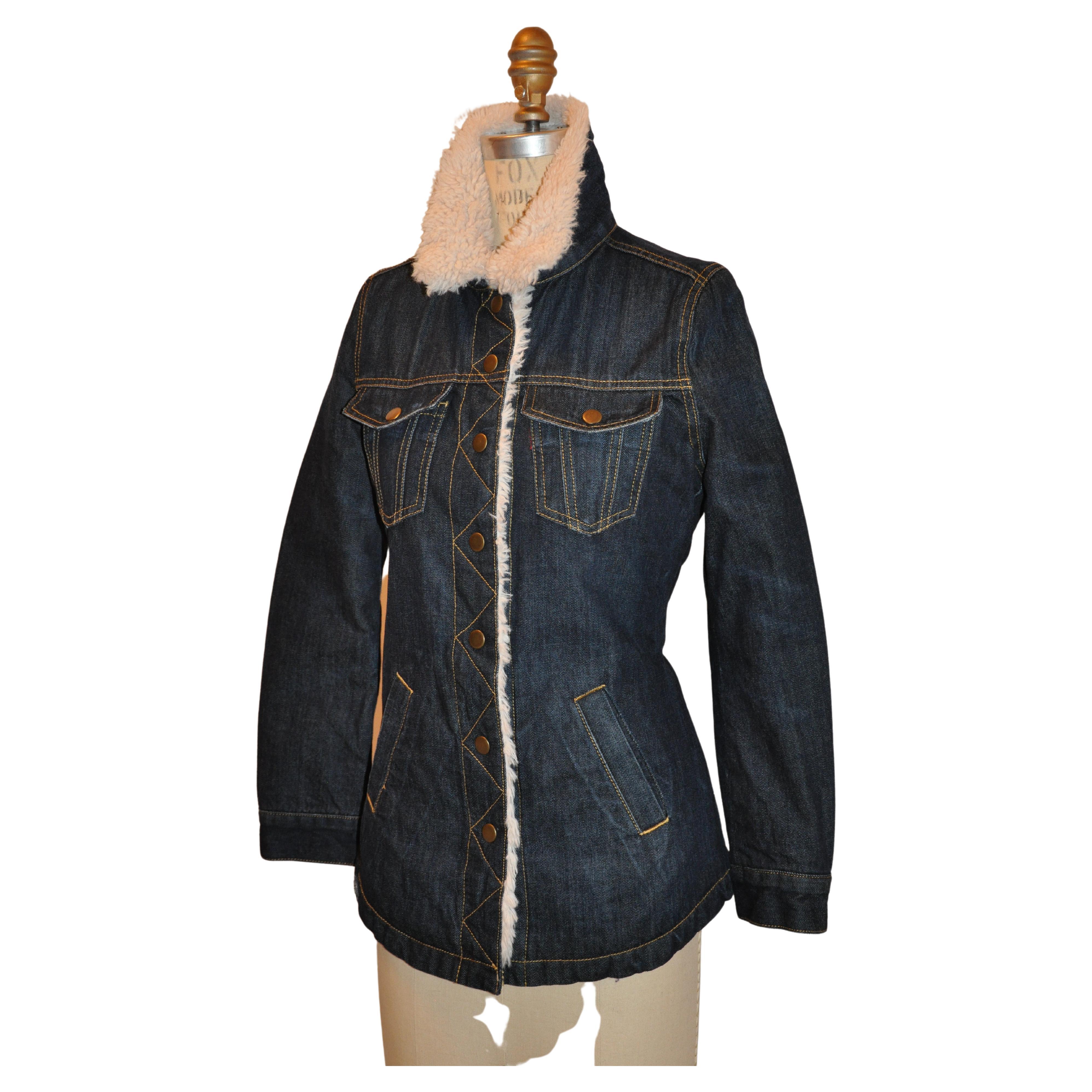 Jean Jacket With Fur And Patches | lupon.gov.ph