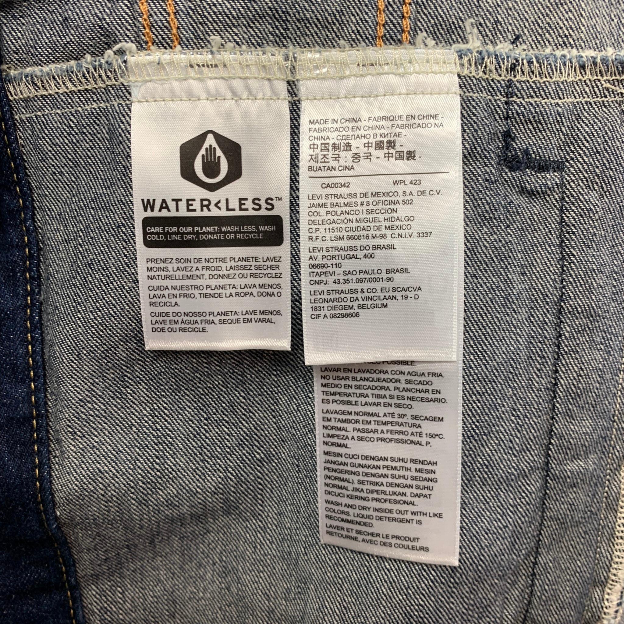 Dark Wash Blue Denim Trucker Jacket 