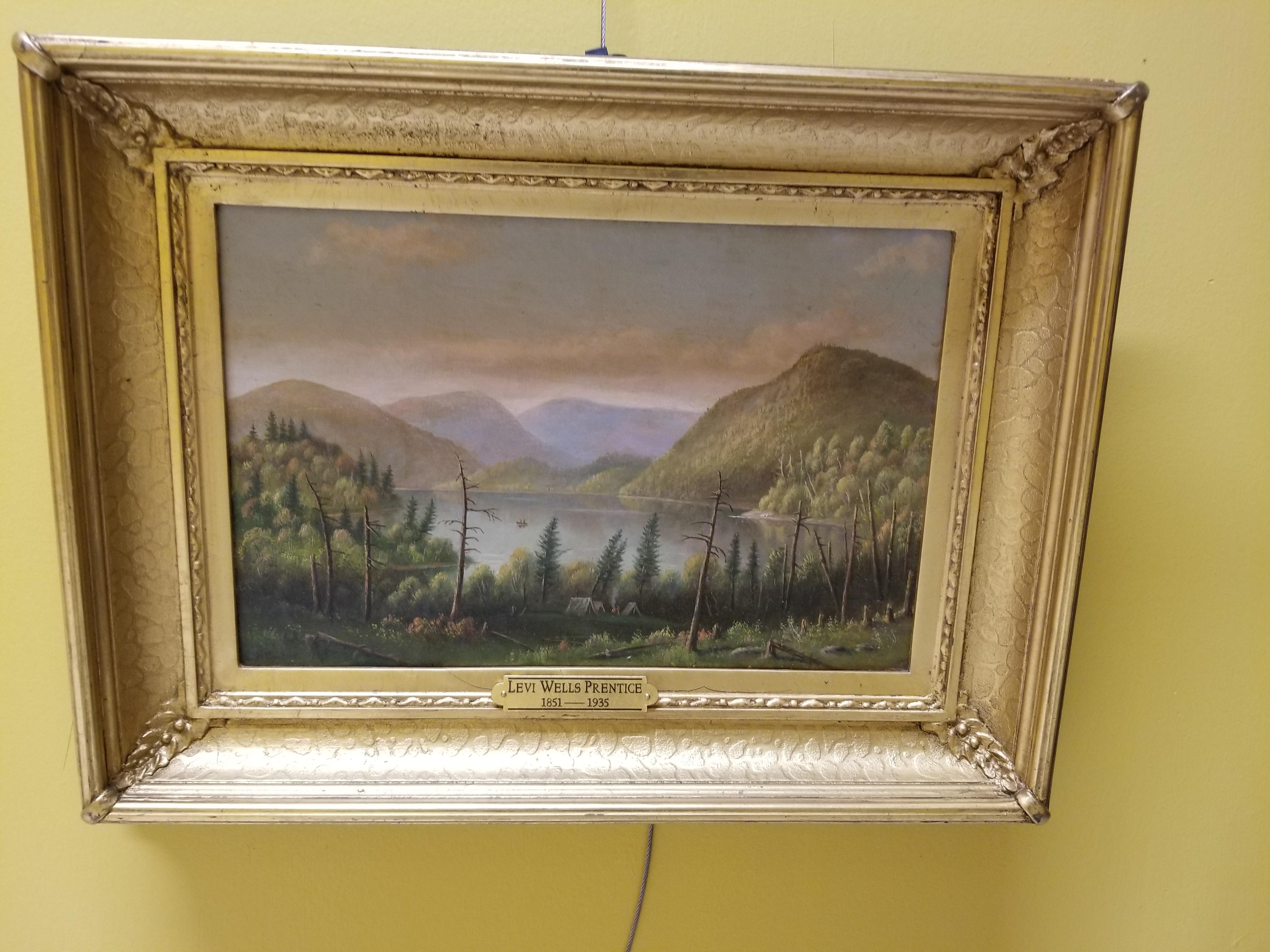 Adirondack Scene - Painting by Levi Wells Prentice
