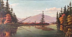 Adirondacks Lake, Levi Wells Prentice, Hudson River School, Raquette Lake