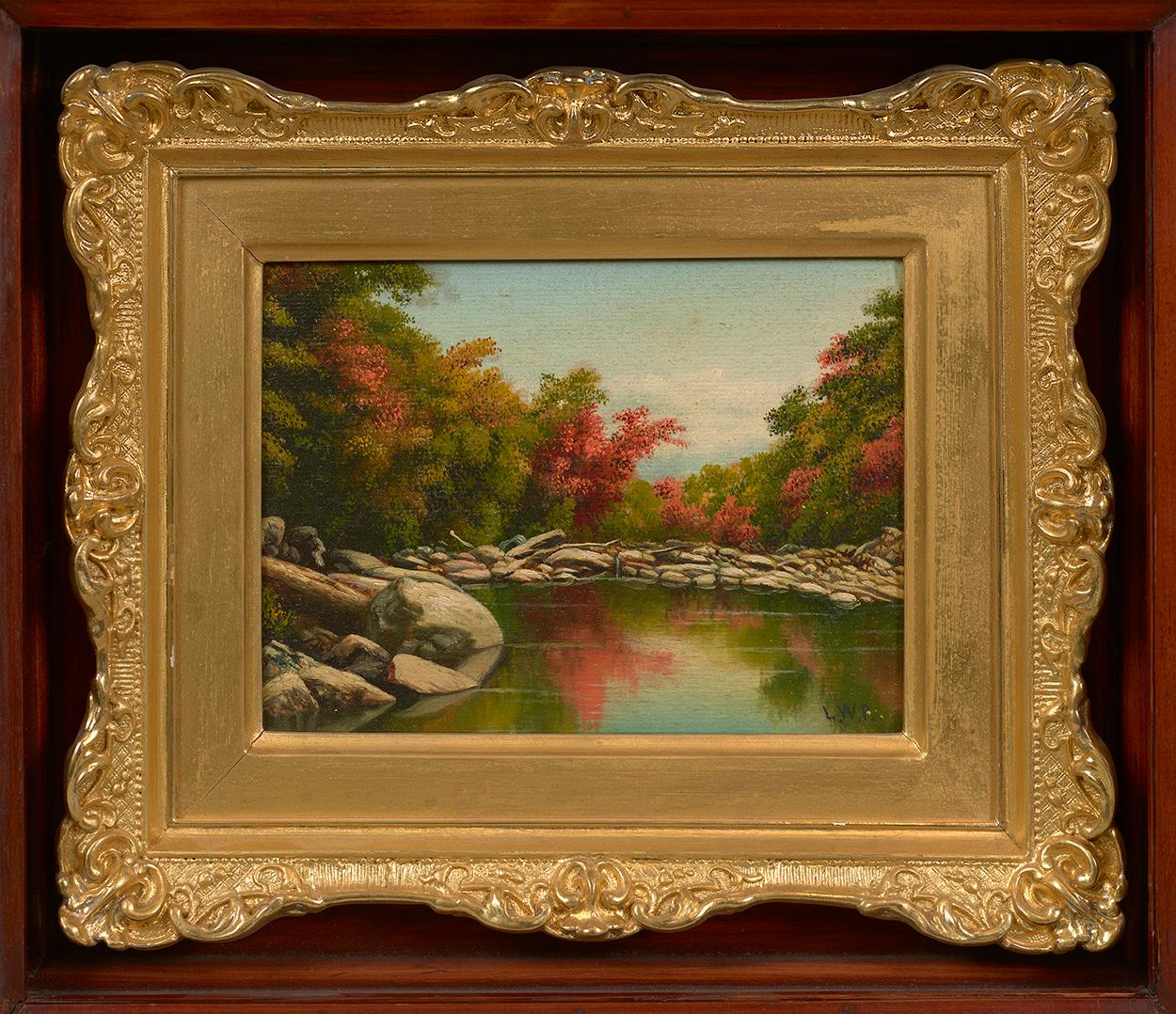 Arroyo de otoño - Painting de Levi Wells Prentice
