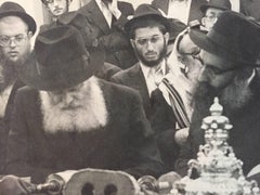 Rare Vintage Original Photo from the Court of The Lubavitcher Rebbe 770 Chabad