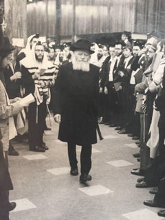 Rare Vintage Original Photo from the Court of The Lubavitcher Rebbe 770 Chabad