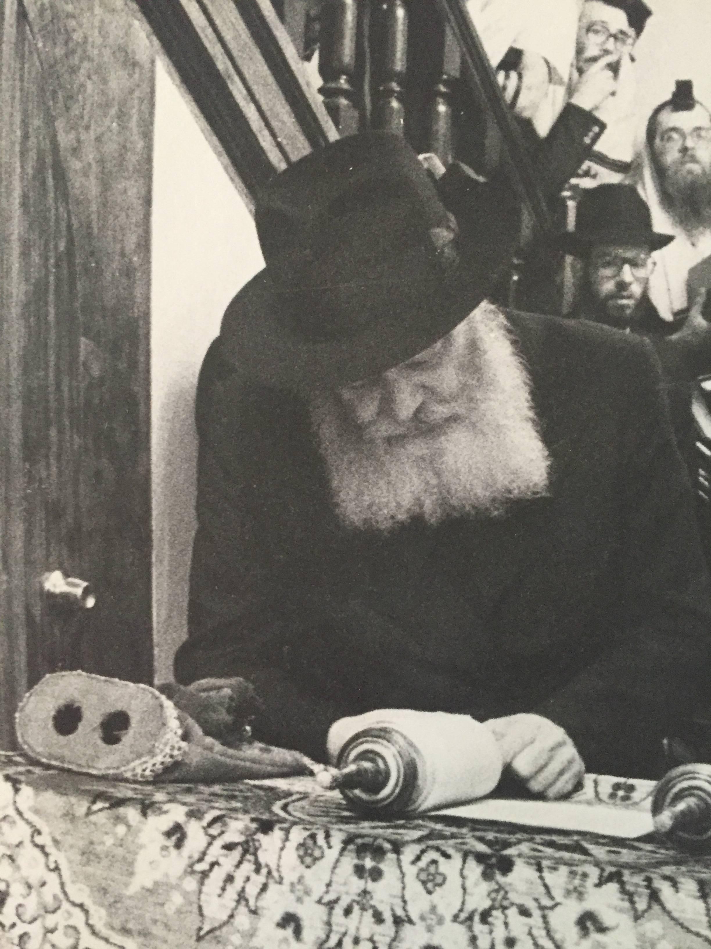 Rare Vintage Original Photo from the Court of The Lubavitcher Rebbe 770 Chabad - Mannerist Photograph by Levi Yitzchak Freidin