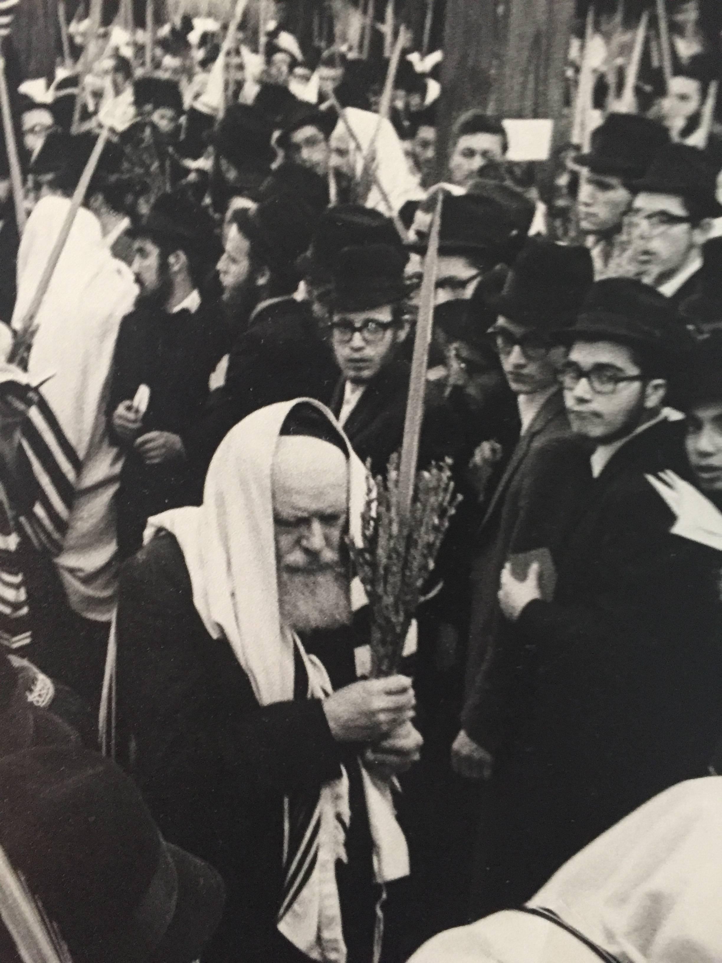 Rare Vintage Original Photo from the Court of The Lubavitcher Rebbe 770 Chabad - Mannerist Photograph by Levi Yitzchak Freidin