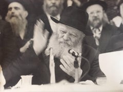 Seltenes Originalfoto aus dem Hof des Lubavitcher Rebbe 770 Chabad, Vintage