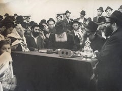 Seltenes Originalfoto aus dem Hof des Lubavitcher Rebbe 770 Chabad, Vintage