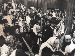 Rare photo originale de la cour du Lubavitcher Rebbe 770 Chabad