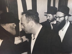 Rare photo originale de la cour du Lubavitcher Rebbe 770 Chabad