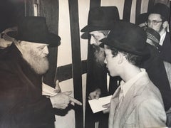 Seltenes Originalfoto aus dem Hof des Lubavitcher Rebbe 770 Chabad, Vintage