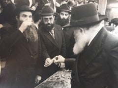 Seltenes Originalfoto aus dem Hof des Lubavitcher Rebbe 770 Chabad, Vintage
