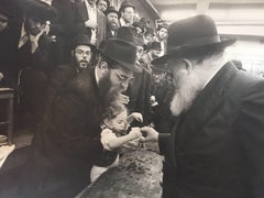 Seltenes Originalfoto aus dem Hof des Lubavitcher Rebbe 770 Chabad, Vintage