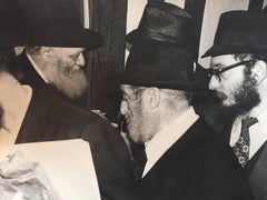 Seltenes Originalfoto aus dem Hof des Lubavitcher Rebbe 770 Chabad, Vintage