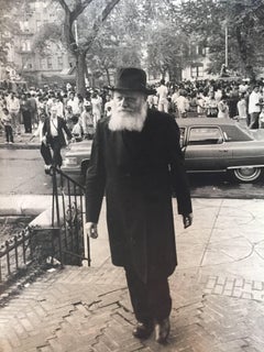 Seltenes Originalfoto aus dem Hof des Lubavitcher Rebbe 770 Chabad, Vintage