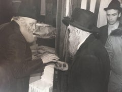 Seltenes Originalfoto aus dem Hof des Lubavitcher Rebbe 770 Chabad, Vintage