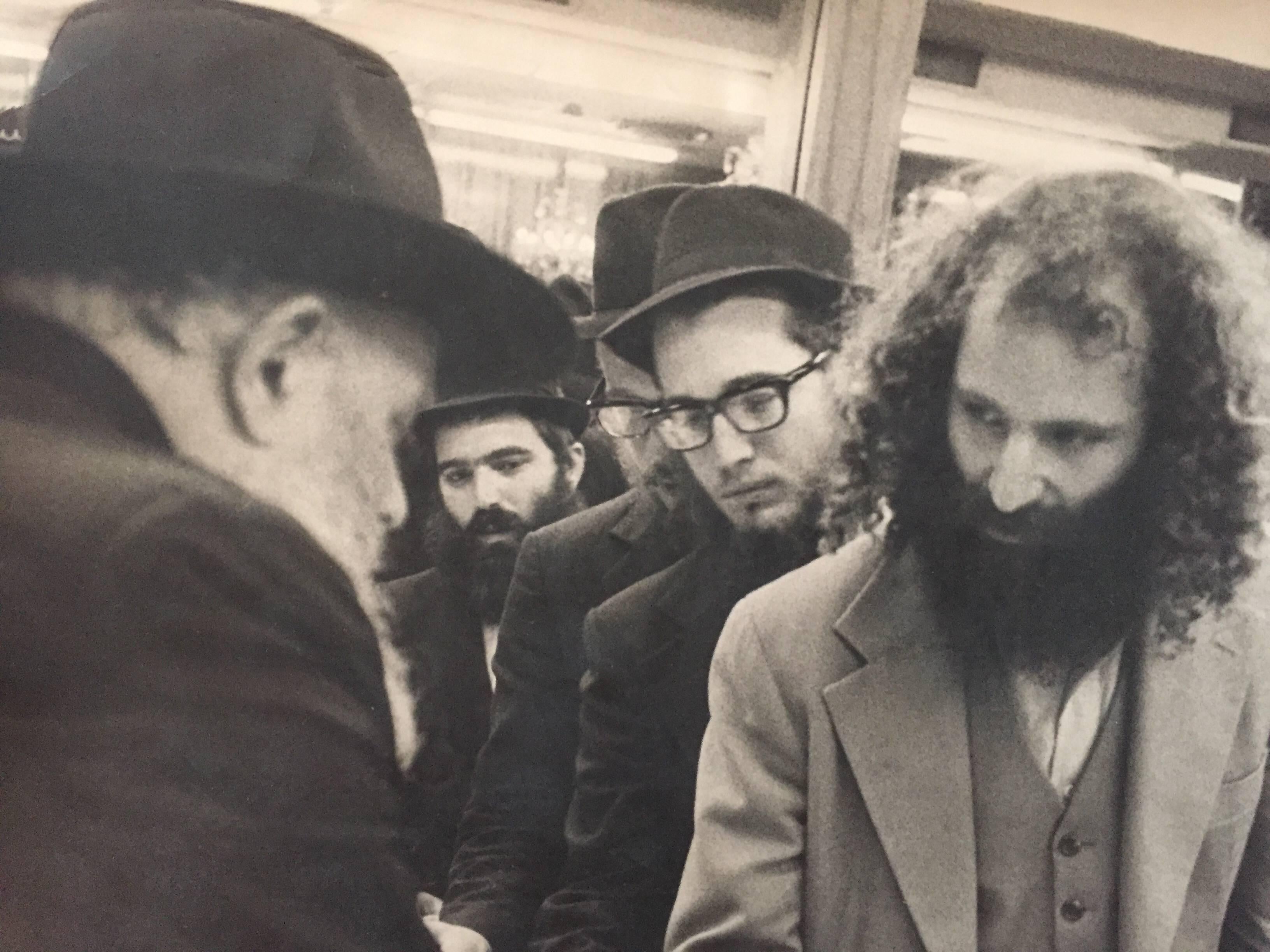 Rare Vintage Original Photo from the Court of The Lubavitcher Rebbe at 770 - Photograph by Levi Yitzchak Freidin