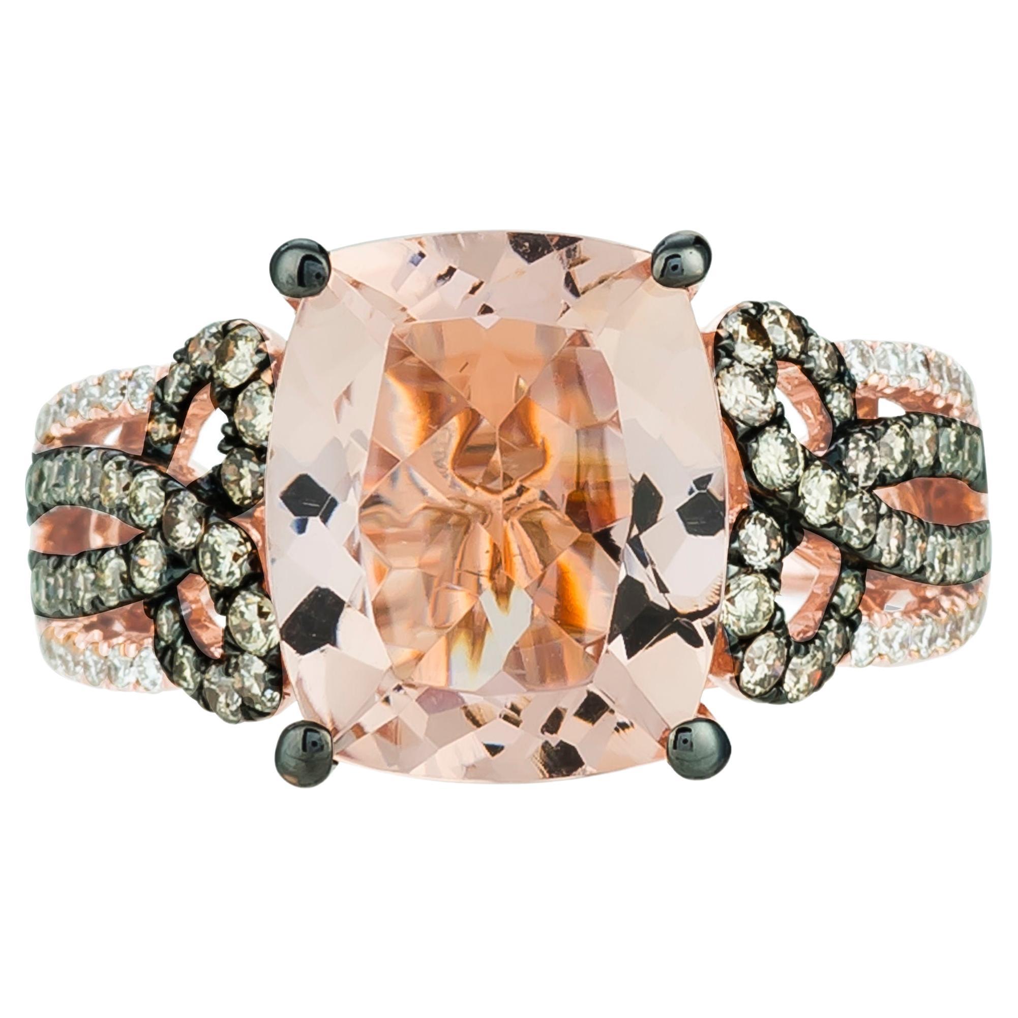 Levian 14K Rose Gold White Chocolate Diamond Cocktail Ring