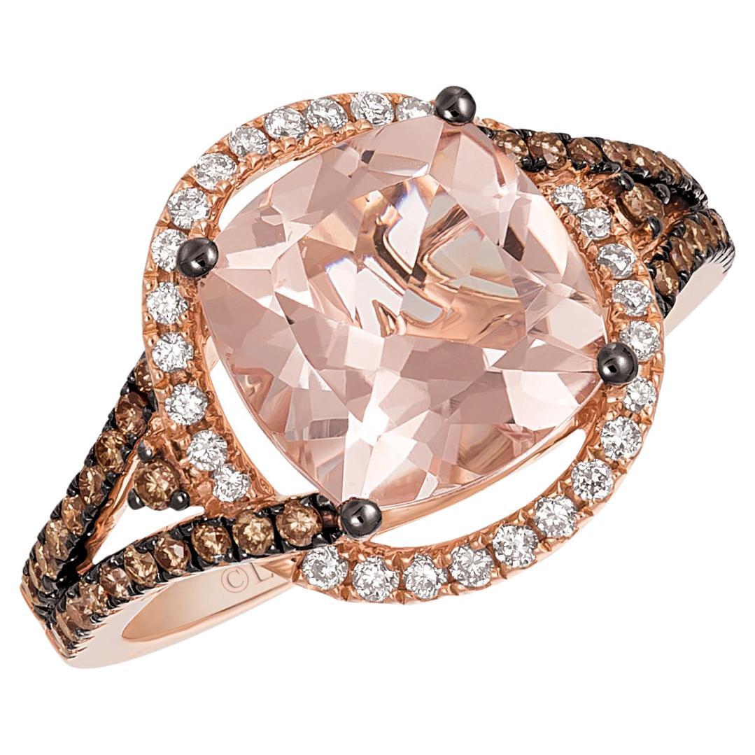 Levian 14K Rose Gold White Chocolate Diamond Engagement Ring