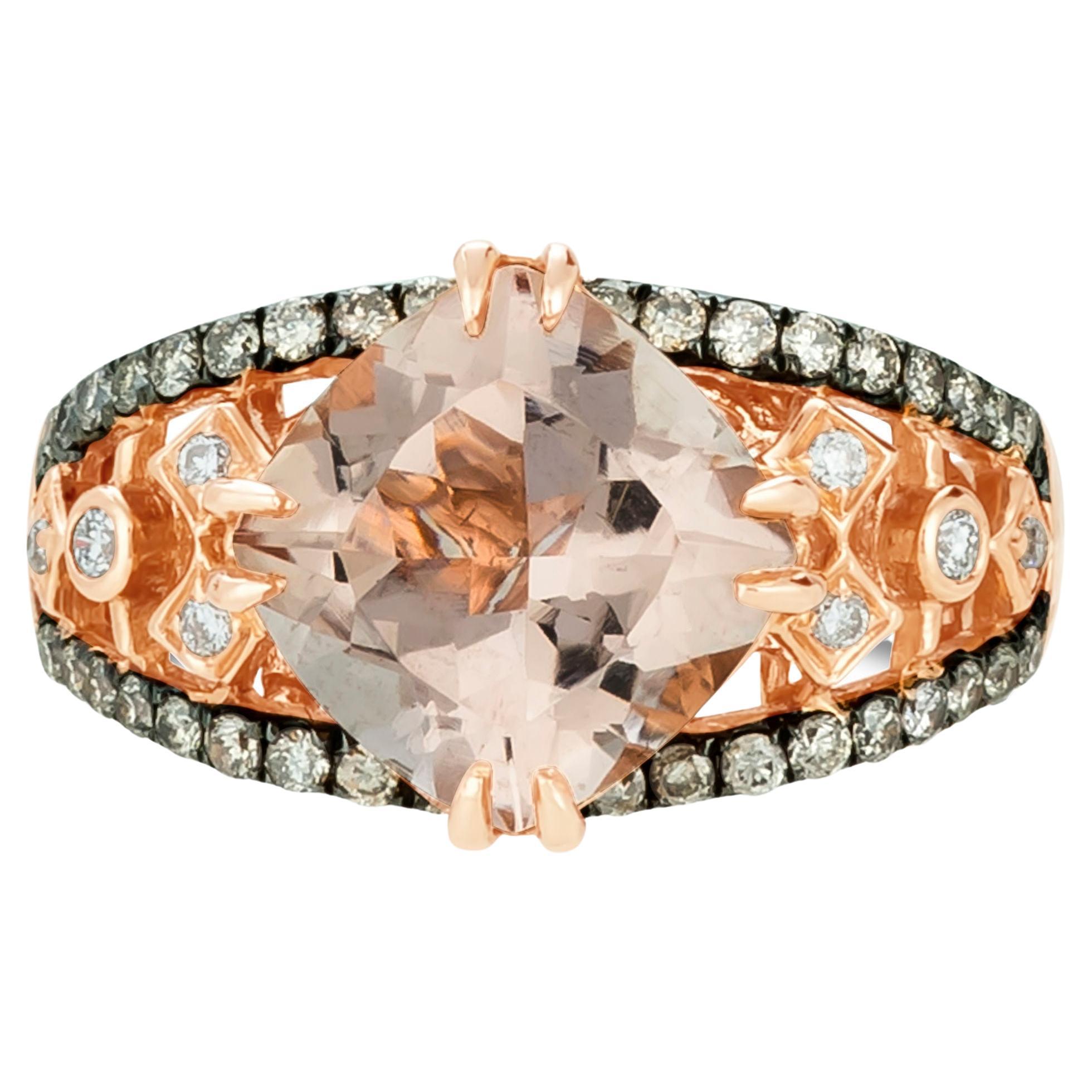 Levian 14K Rose Gold Oval Chocolate Diamond Engagement Ring