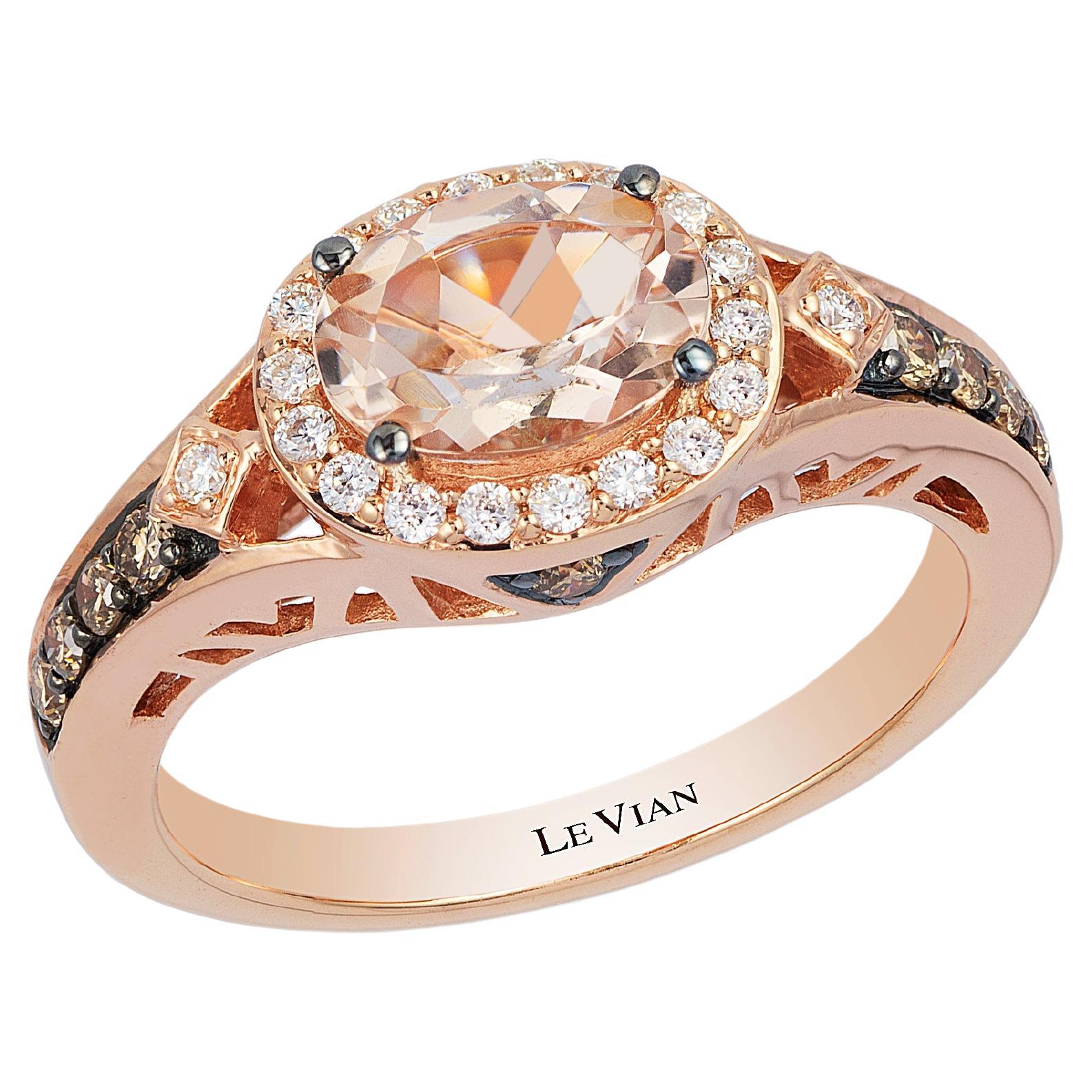 thumbnail image 2 of XY Women’s Rose Gold Plated Square Halo Ring – Chocolate CZ Simulated Gem – Fashion Jewelry Size J954 2 of 5
