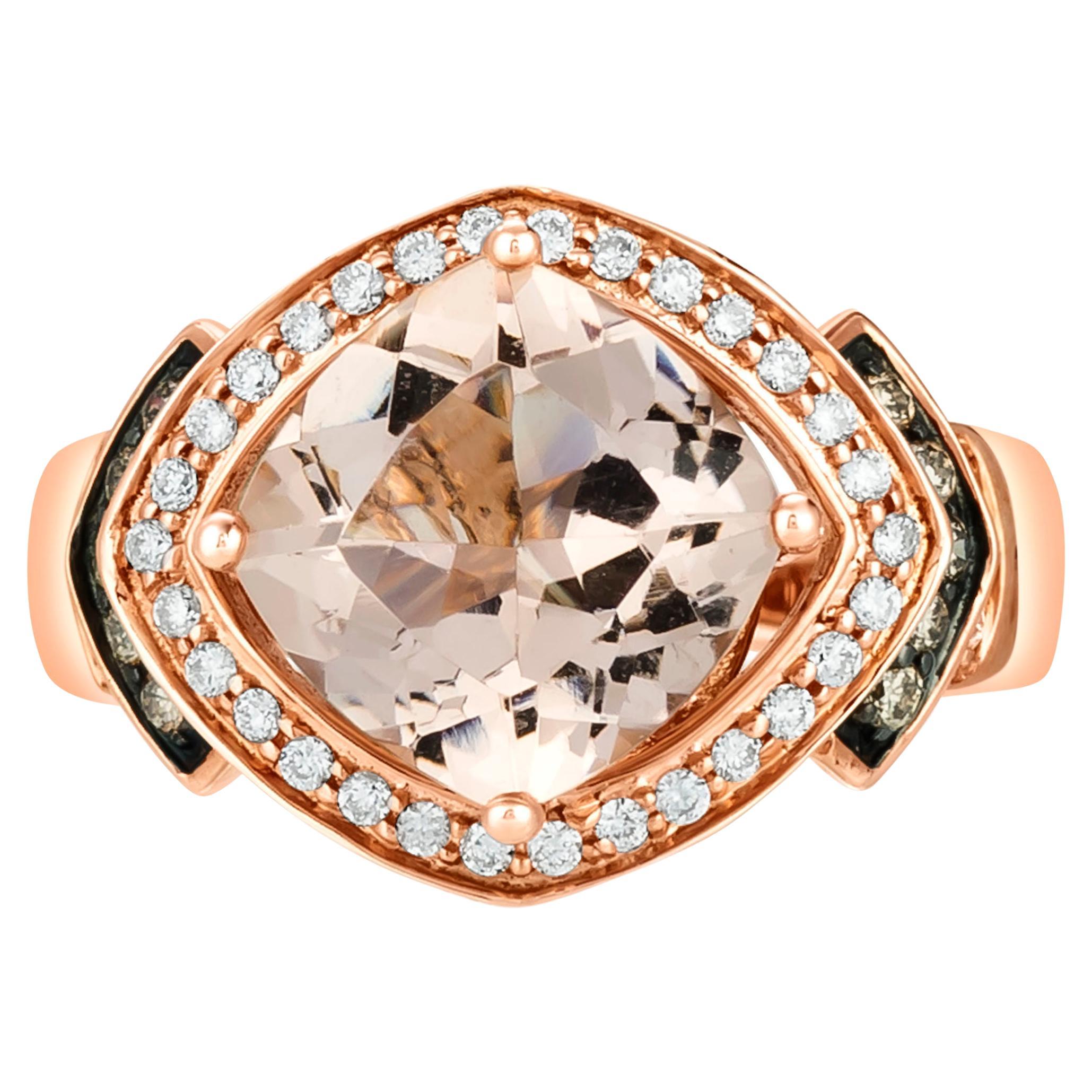 LeVian 14K Chocolate Gold Round HI SI1SI2 Diamond Beautiful Flower