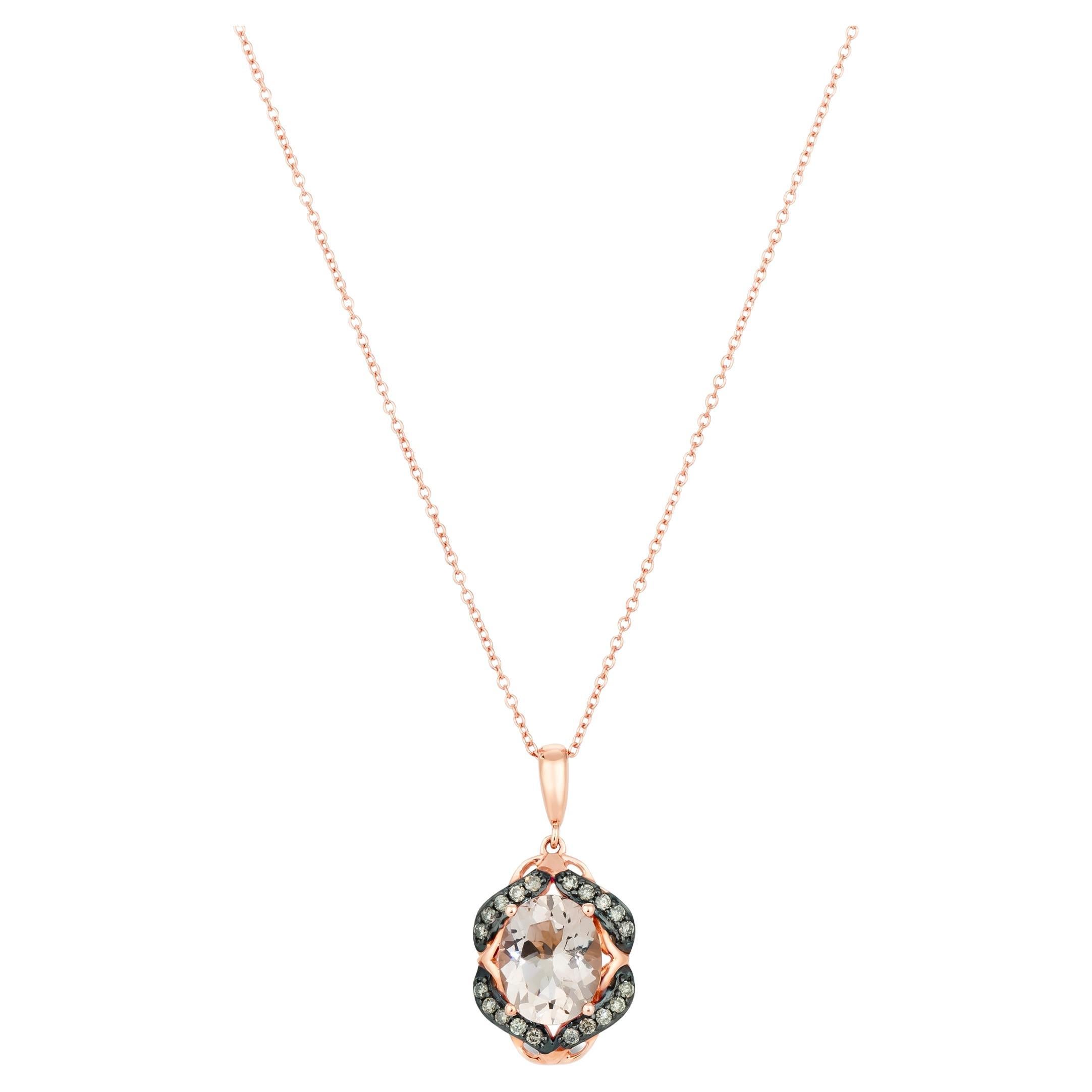 Levian 14K Rose Gold Oval Morganite 