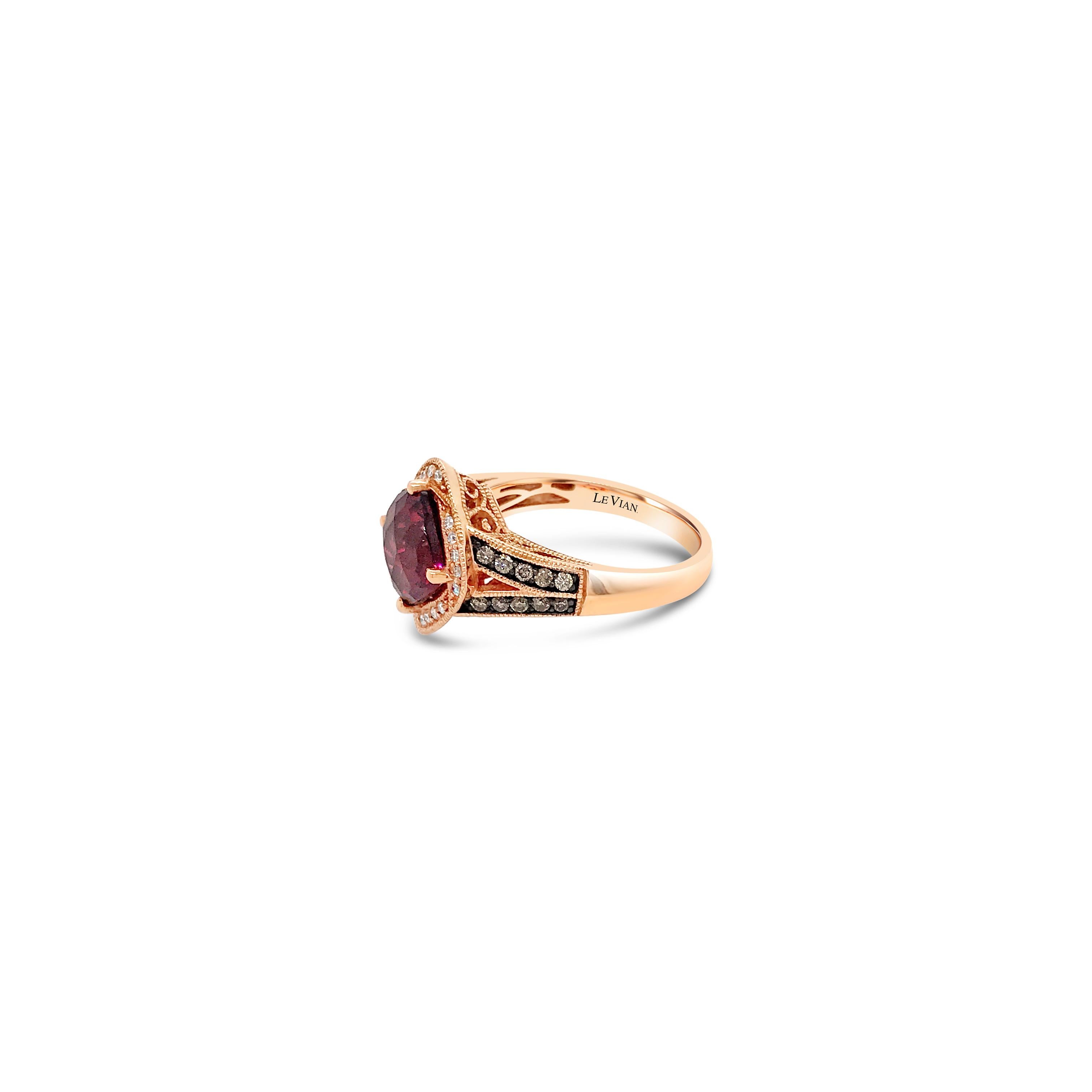 levian rhodolite garnet ring