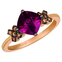 Le Vian 14K Rose Gold, Rhodolite Garnet Chocolate Diamond Ring