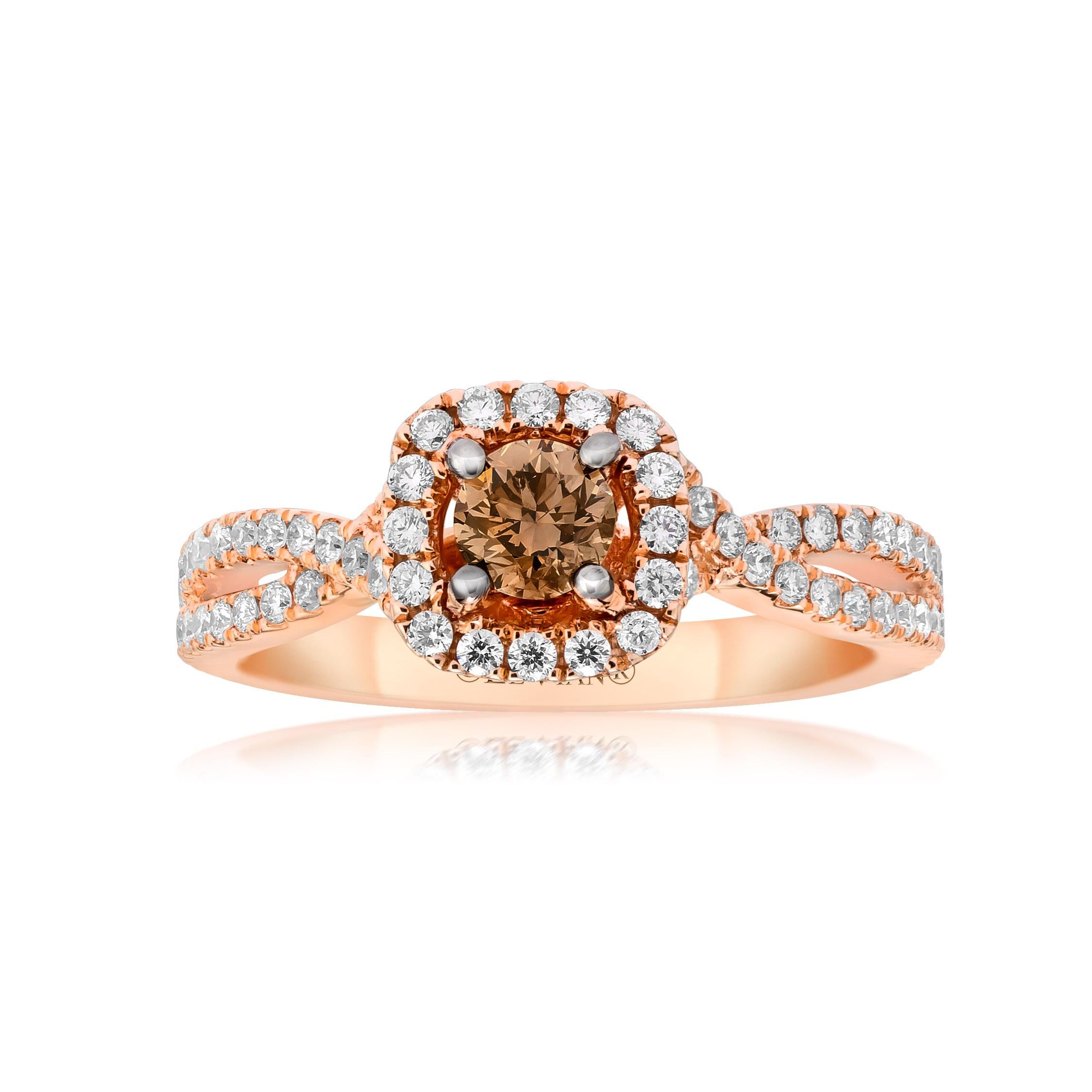 levian rose gold wedding band