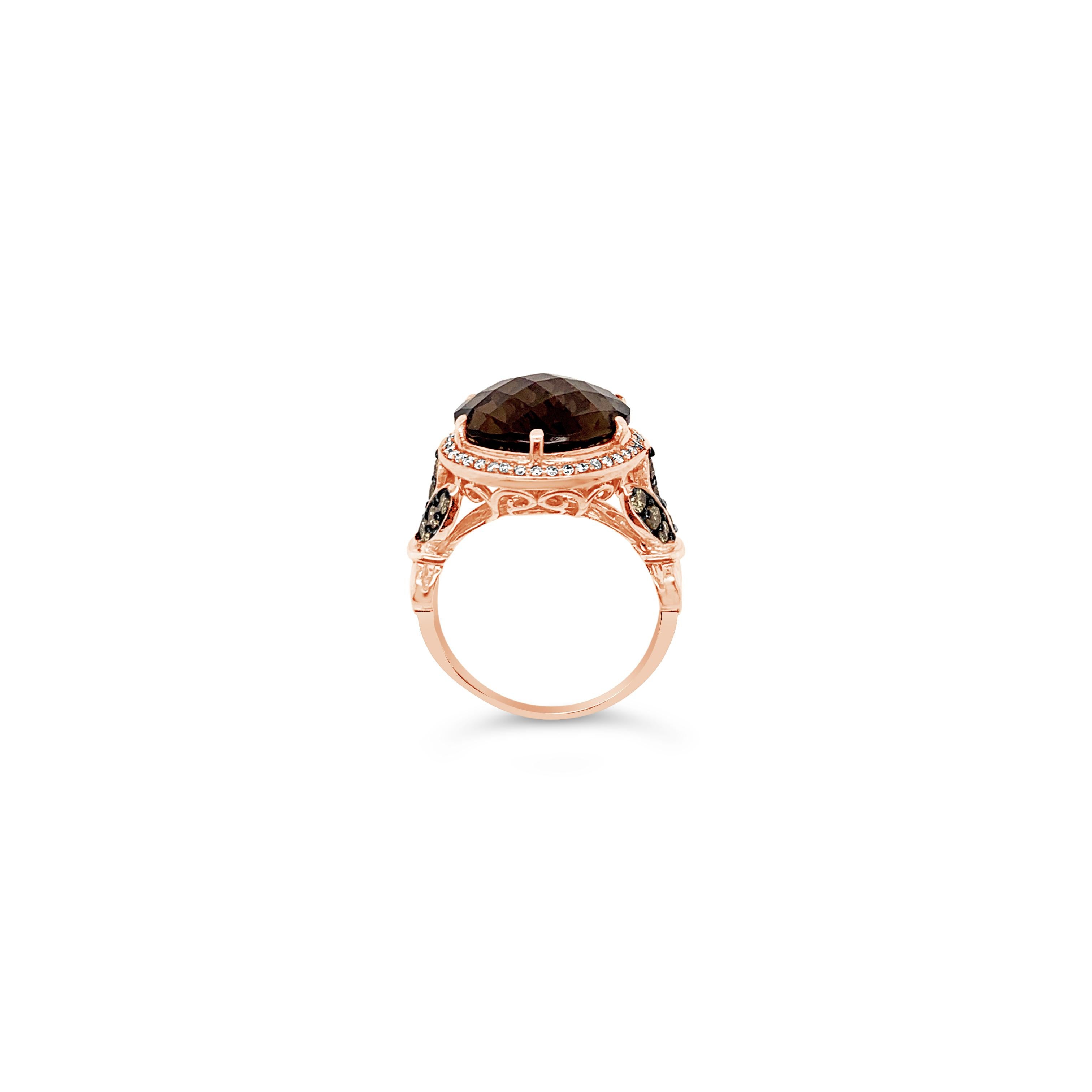 levian smoky quartz ring