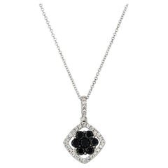 Le Vian 14K White Gold 3/4 Cttw White 
Black Diamond SI2-I1 Pendant Necklace