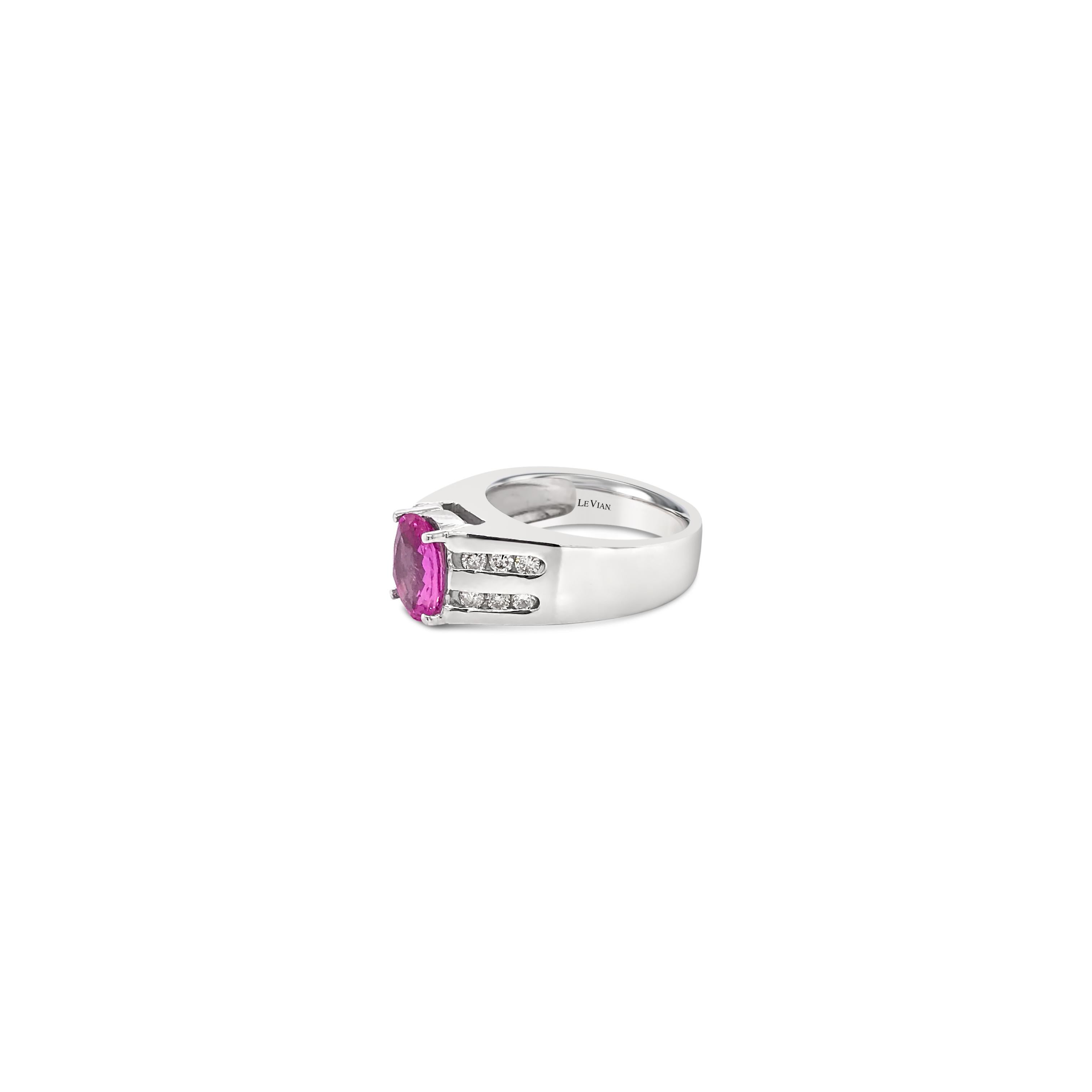 levian pink sapphire and diamond ring