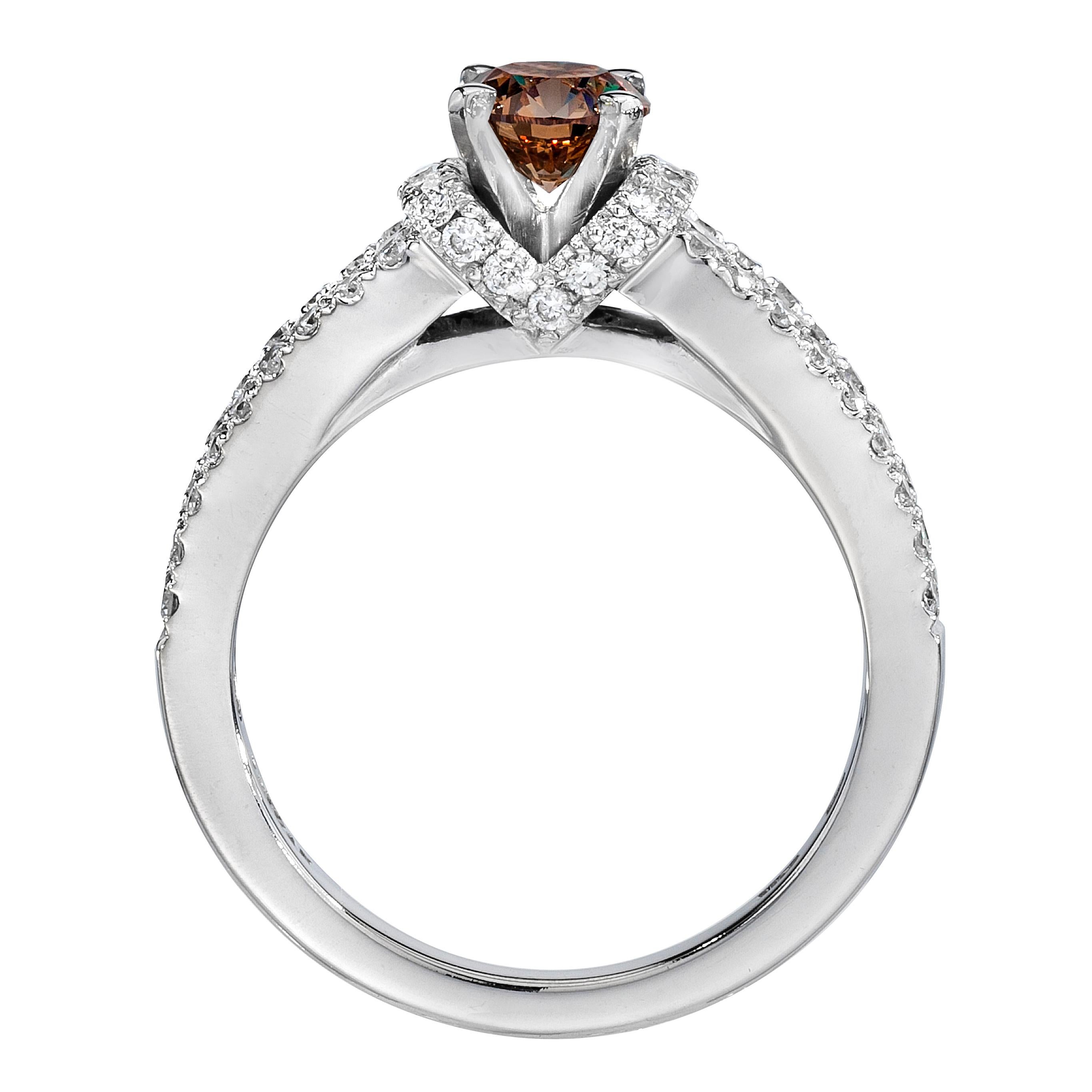 simple chocolate diamond ring