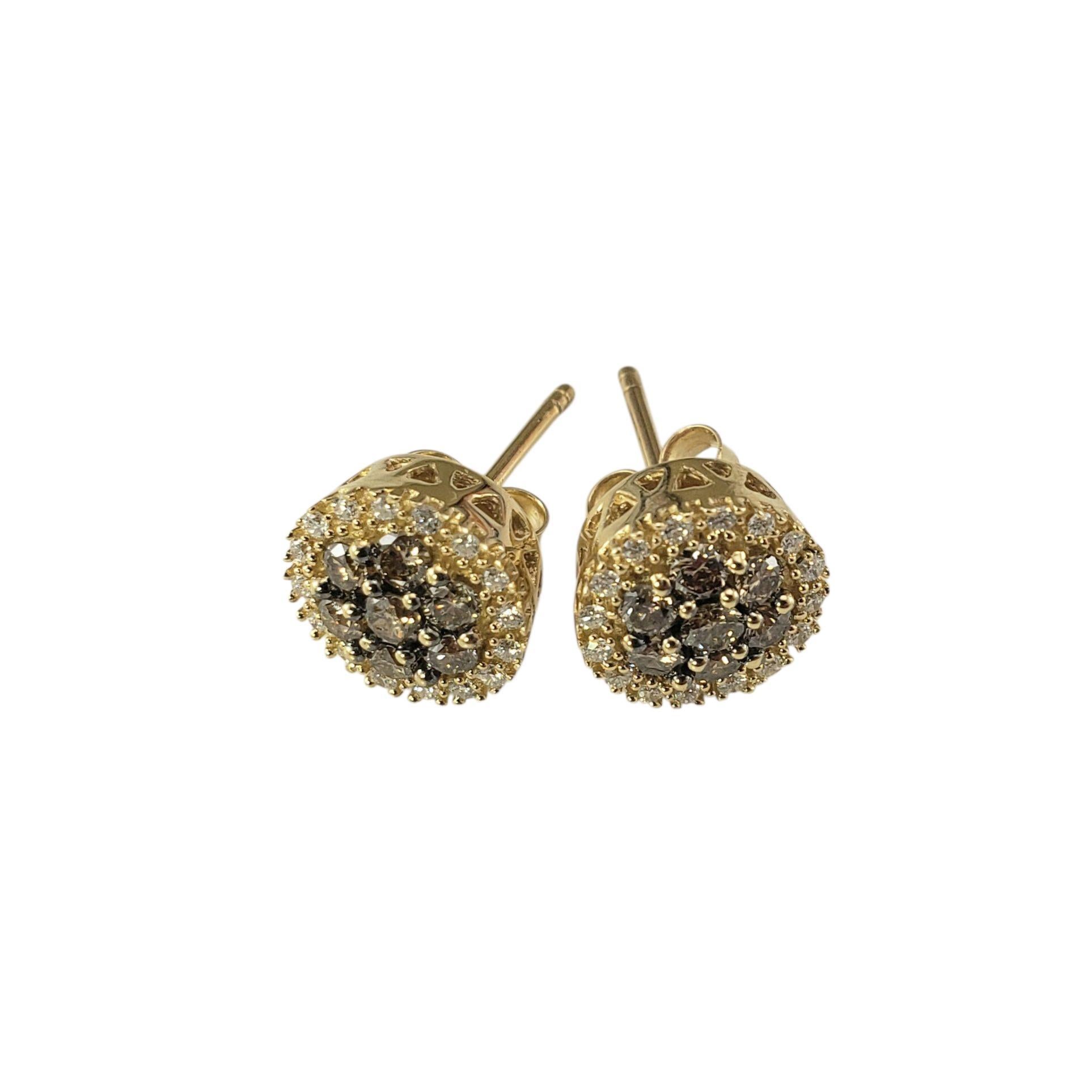 Orecchini LeVian in oro giallo 14 carati con cioccolato e diamanti bianchi...

Eleganti e versatili, questi orecchini LeVian in oro giallo 14K presentano un ricco mix di diamanti bianchi e marroni in un design a grappolo scintillante. Un'aggiunta