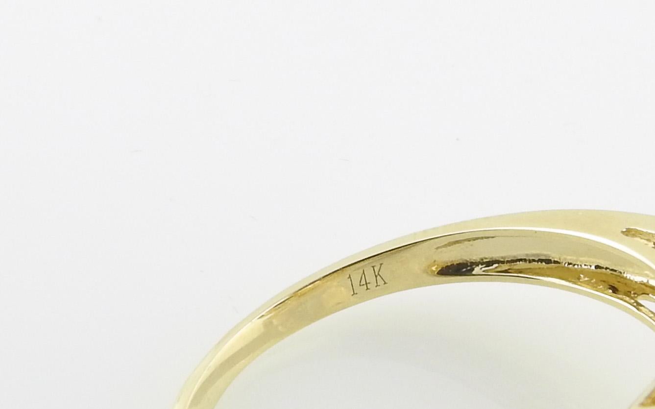 Levian 14K Yellow Gold Cinnamon Citrine White Sapphire Chocolate Diamond Ring Si 1