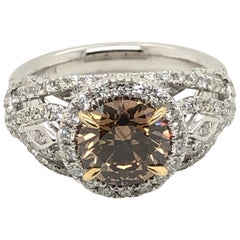 Levian 2 Carat Chocolate Diamond Two-Tone Ring